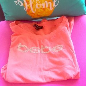 BeBe rhinestone top size medium Barbie pink